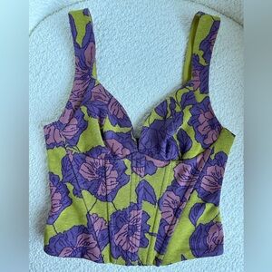 Zara floral corset NWOT.